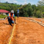 Kneuma Engineers supervising the construction of a swimming pool at Botifall
